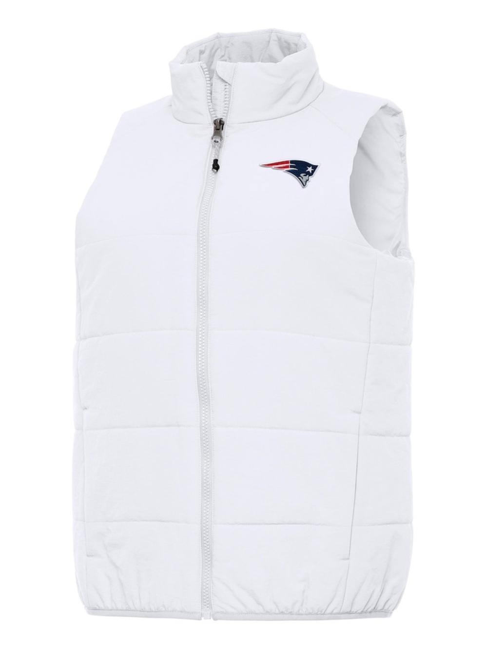 New England Patriots Antigua Women's Experience Full-Zip Vest - White